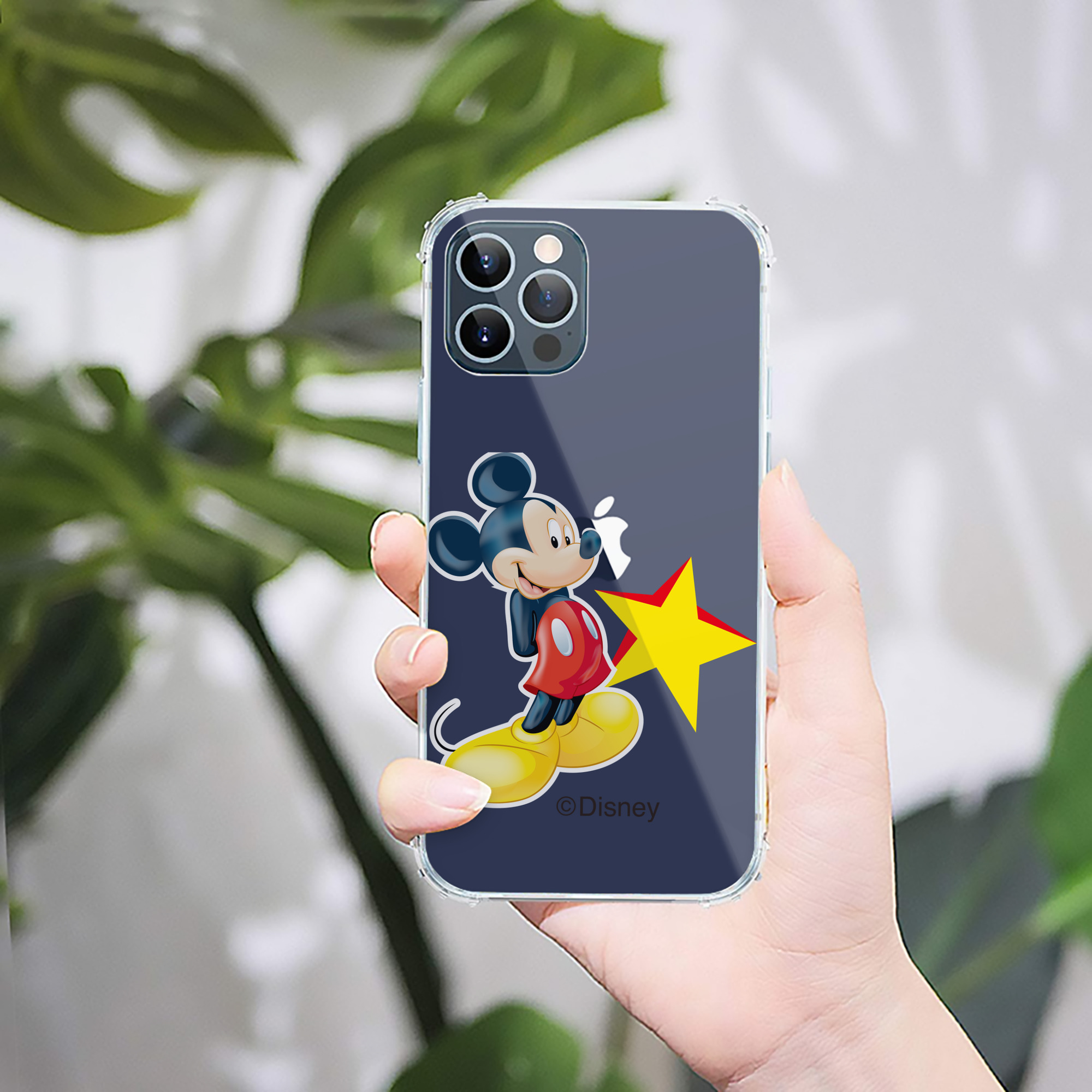 ミッキーマウス Mickey Mouse 【iPhone 12シリーズ対応】透明スマホケース（クリアソフトケース）